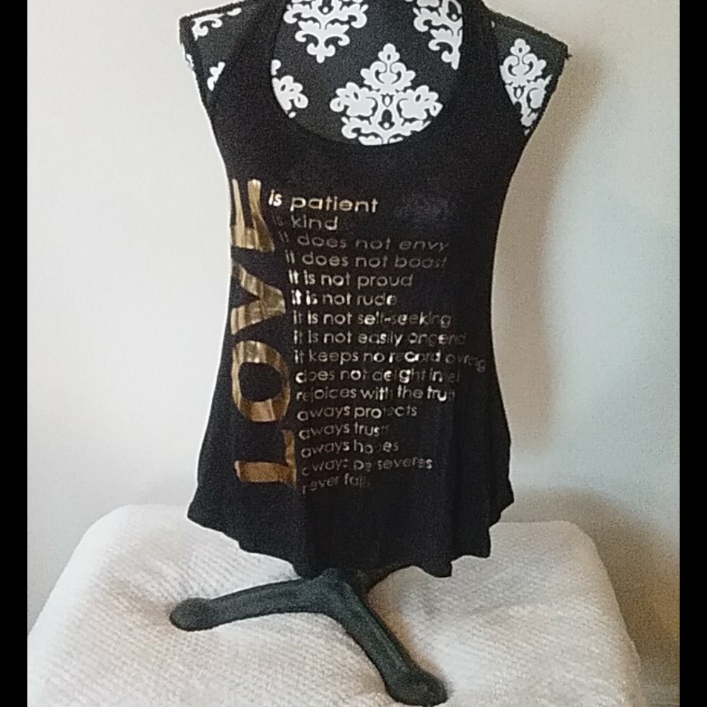 LOVE black tank top